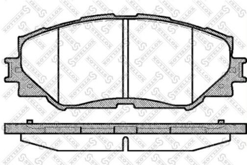 Kit de 4 plaquettes de frein avant, frein à disque | Disc brake pads /set of 4 pcs./ | Stellox 001 089B-SX