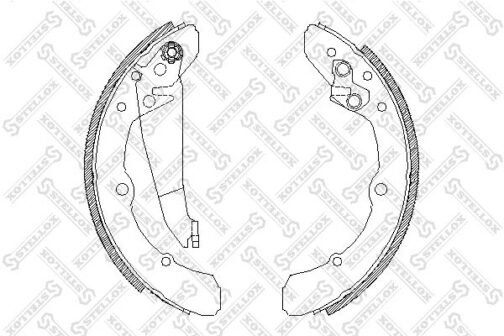 Jeu de 4 mâchoires de frein | Brake shoes /set of 4 pcs./ | Stellox 059 100-SX