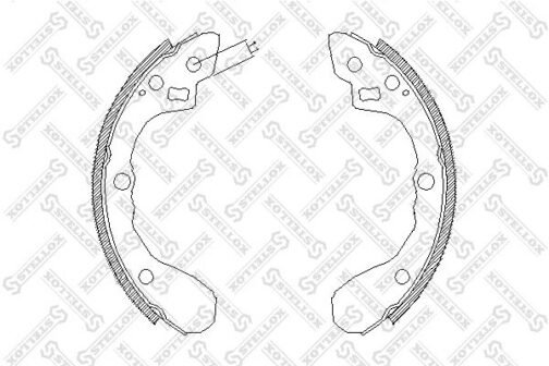 Jeu de 4 mâchoires de frein | Brake shoes /set of 4 pcs./ | Stellox 071 100-SX