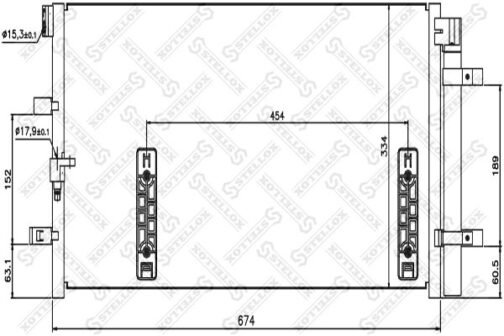 Condenseur, climatisation | A/C Condenser | Stellox 10-45181-SX