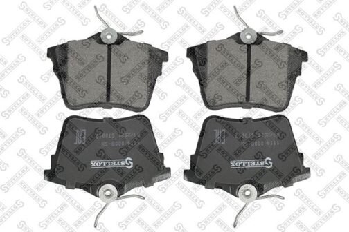 Kit de 4 plaquettes de frein arrière, frein à disque | Disc brake pads /set of 4 pcs./ | Stellox 1114 000B-SX