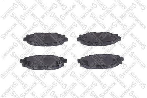 Kit de 4 plaquettes de frein arrière, frein à disque | Disc brake pads /set of 4 pcs./ | Stellox 1147 001B-SX