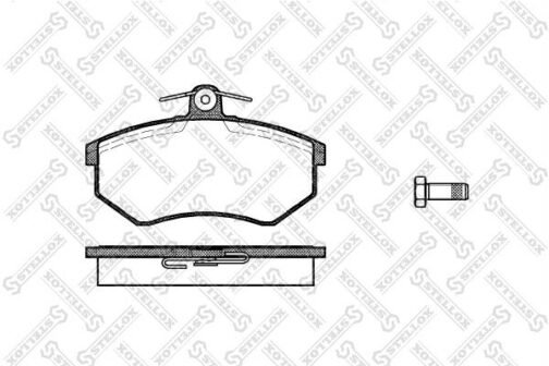 Kit de 4 plaquettes de frein avant, frein à disque | Disc brake pads /set of 4 pcs./ | Stellox 145 040-SX