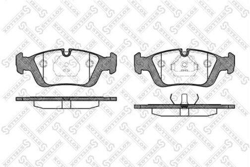 Kit de 4 plaquettes de frein avant, frein à disque | Disc brake pads /set of 4 pcs./ | Stellox 395 000B-SX