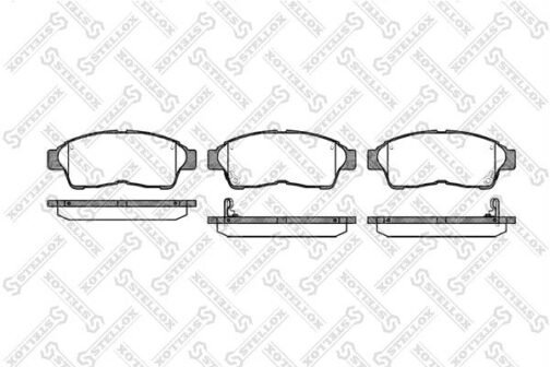 Kit de 4 plaquettes de frein avant, frein à disque | Disc brake pads /set of 4 pcs./ | Stellox 413 002B-SX