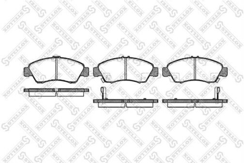 Kit de 4 plaquettes de frein avant, frein à disque | Disc brake pads /set of 4 pcs./ | Stellox 430 002B-SX