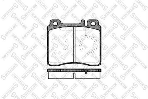 Kit de 4 plaquettes de frein avant, frein à disque | Disc brake pads /set of 4 pcs./ | Stellox 431 000B-SX