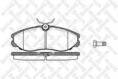 Kit de 4 plaquettes de frein avant, frein à disque | Disc brake pads /set of 4 pcs./ | Stellox 473 000B-SX