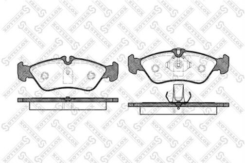 Kit de 4 plaquettes de frein avant, frein à disque | Disc brake pads /set of 4 pcs./ | Stellox 591 000B-SX