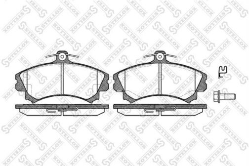 Kit de 4 plaquettes de frein avant, frein à disque | Disc brake pads /set of 4 pcs./ | Stellox 601 002B-SX