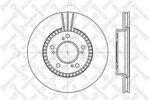 Disque de frein avant | Brake discs | Stellox 6020-2622V-SX