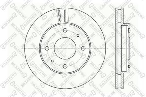 Disque de frein avant | Brake discs | Stellox 6020-3010V-SX