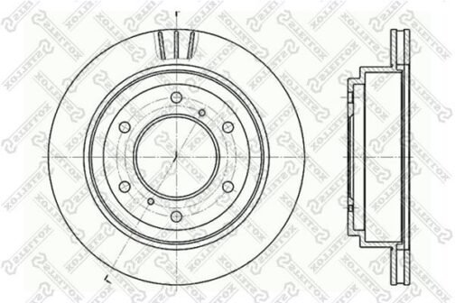 Disque de frein arrière | Brake discs | Stellox 6020-3041V-SX