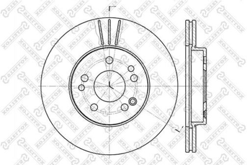 Disque de frein avant | Brake discs | Stellox 6020-3308V-SX