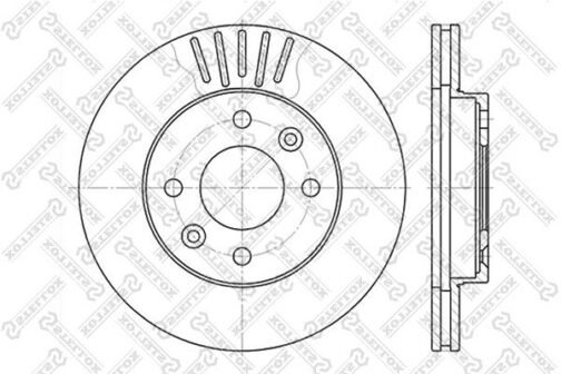 Disque de frein avant | Brake discs | Stellox 6020-3909V-SX