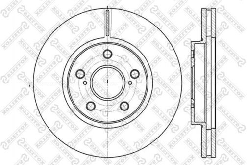 Disque de frein avant | Brake discs | Stellox 6020-4592V-SX