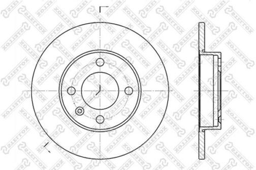 Disque de frein avant | Brake discs | Stellox 6020-4704-SX