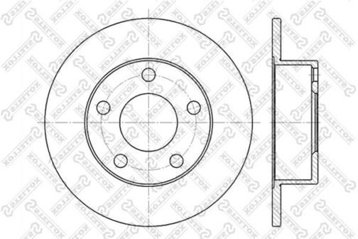 Disque de frein arrière | Brake discs | Stellox 6020-4764-SX