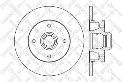 Disque de frein arrière | Brake discs | Stellox 6020-9935-SX