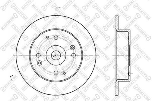 Disque de frein arrière | Brake discs | Stellox 6020-9939-SX