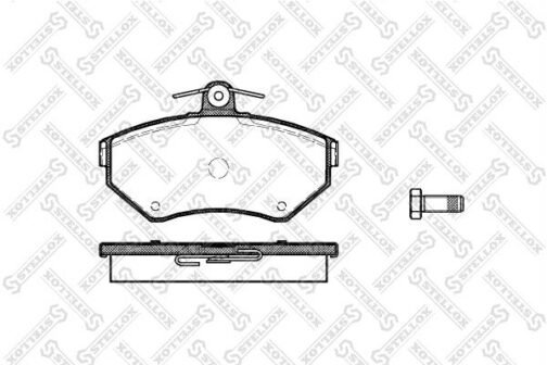 Kit de 4 plaquettes de frein avant, frein à disque | Disc brake pads /set of 4 pcs./ | Stellox 642 010B-SX