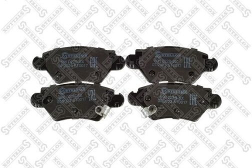 Kit de 4 plaquettes de frein avant, frein à disque | Disc brake pads /set of 4 pcs./ | Stellox 696 022B-SX