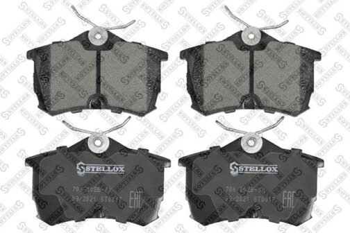 Kit de 4 plaquettes de frein arrière, frein à disque | Disc brake pads /set of 4 pcs./ | Stellox 706 002B-SX