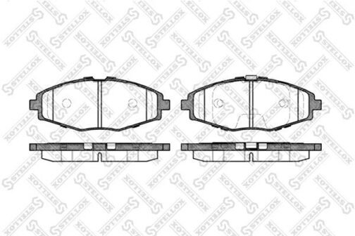 Kit de 4 plaquettes de frein avant, frein à disque | Disc brake pads /set of 4 pcs./ | Stellox 707 000B-SX