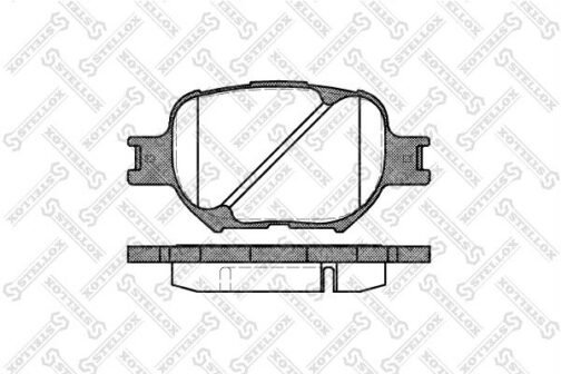 Kit de 4 plaquettes de frein avant, frein à disque | Disc brake pads /set of 4 pcs./ | Stellox 753 000-SX