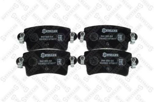 Kit de 4 plaquettes de frein arrière, frein à disque | Disc brake pads /set of 4 pcs./ | Stellox 844 000-SX