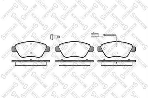 Kit de 4 plaquettes de frein avant, frein à disque | Disc brake pads /set of 4 pcs./ | Stellox 869 001-SX